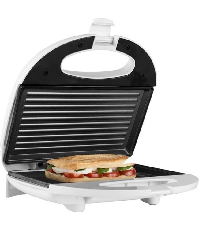 Tristar Toaster SA-3050 - Geeignet für 2 getoastete Sandwiches - Antihaftbeschichtung - Mit Grillplatte - 750W - Weiß