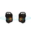 Motorola Sound ROKR 800 Bluetooth-Lautsprecher - 20 Stunden Wiedergabezeit - FM-Radio - Farbige LED-Beleuchtung - DC-, USB-, AUX- und MIC-Anschlüsse - True Wireless-Technologie - Schwarz