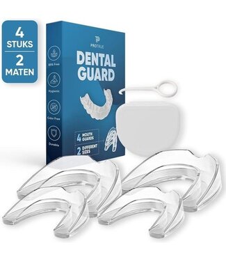 ProTrue Whitee 4x Anti Grind Bit in 2 Größen - Nachtspange - Zähneknirschen Bit - Aufbissschutz gegen Zähneknirschen & Bruxismus