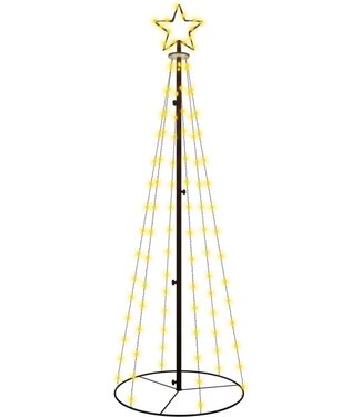 vidaXL vidaXL - Kegel Weihnachtsbaum - 108 - LEDs - 70x180 - cm - warmweiß