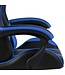 vidaXL - Racing Stuhl - Kunstleder - schwarz - en - blau