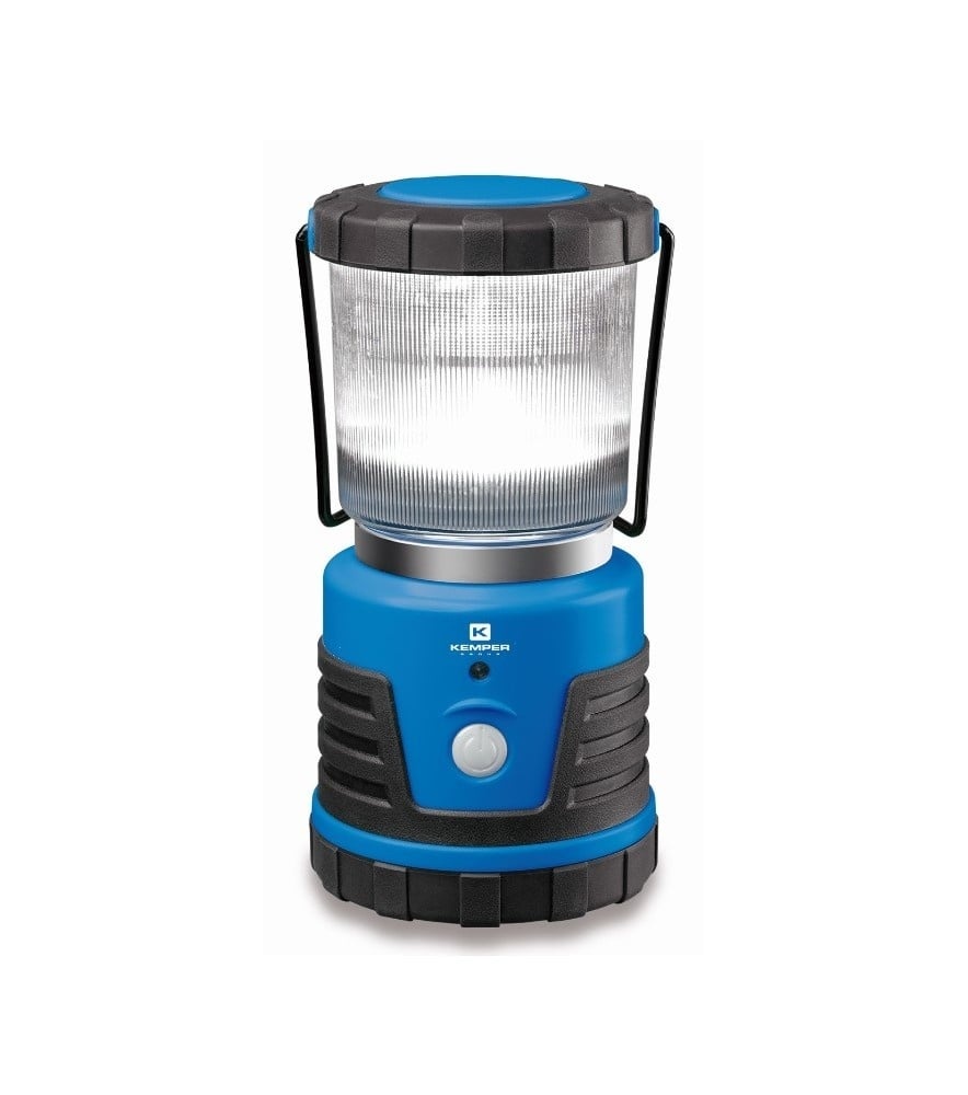 LED Lampe günstig Kaufen-Kemper LED Camping Laterne Batterien IP54 - Notlicht - SOS. Kemper LED Camping Laterne Batterien IP54 - Notlicht - SOS <![CDATA[Eine praktische LED-Lampe für das Camping oder den Garten. Die Lampe hat einen praktischen Griff und einen Haken an der Basis,