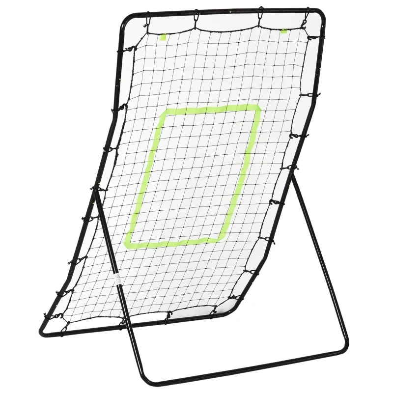 4250871245840 - Fußball Rebounder schwarz 80 x 90 x 140 cm (LxBxH) Trainingstor Torprallwand Rückpralltor Ballspiel