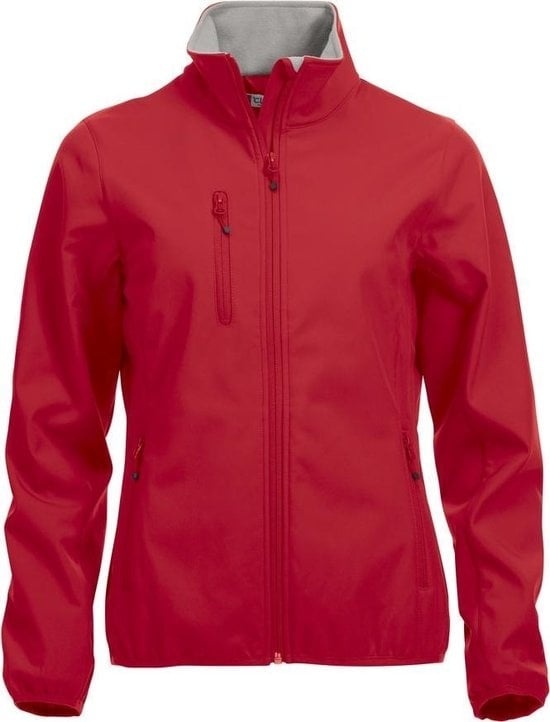 SOFTSHELL Jacke  günstig Kaufen-Clique Basic Softshell Jacke Damen Rot Größe XS. Clique Basic Softshell Jacke Damen Rot Größe XS <![CDATA[Damen-Softshelljacke mit Ton-in-Ton YKK-Reißverschluss. Zwei Seitentaschen und eine Brusttasche mit YKK-Reißverschluss. Zwei In