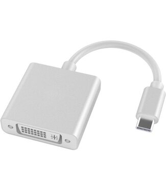 Garpex Garpex® USB C zu DVI Adapter - USB 3.1 zu DVI-D Konverter 1080P - Silber Grau