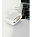 Garpex® USB C zu DVI Adapter - USB 3.1 zu DVI-D Konverter 1080P - Silber Grau