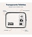 TRVLMORE Transparente Kulturtasche - 2 Stück - Schwarz/Transparent