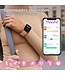 Nuvance - Smartwatch Damen - mit HD-Touchscreen - Uhr - geeignet für iOS und Android - Schrittzähler, Kalorienzähler, Schlafmesser - Rose Gold