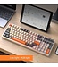 Fuegobird K98 Wired Mechanical Gaming Keyboard - 100Tasten - Banana Switch - RGB Hintergrundbeleuchtung - Gasket Mod - QWERTY - Low Light