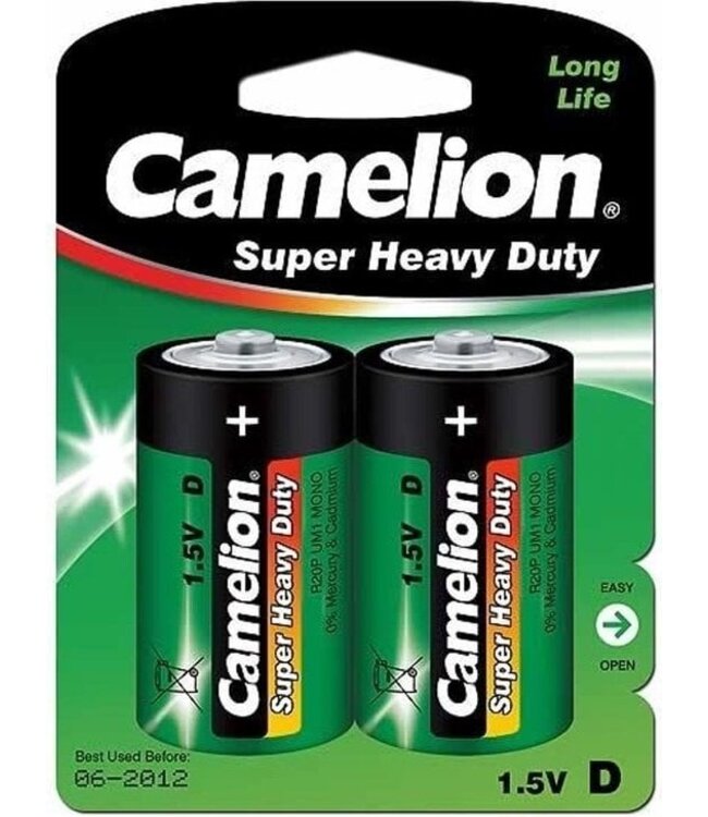 Camelion D Super Heavy Duty Batterien - 2 Stück