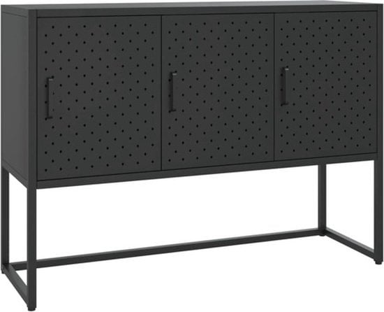 cm aus günstig Kaufen-vidaXL - Sideboard - 105x35x75 - cm - Stahl - schwarz. vidaXL - Sideboard - 105x35x75 - cm - Stahl - schwarz <![CDATA[Das Sideboard ist eine zeitlose Ergänzung für Ihr Interieur. Dieser Schrank ist aus Stahl gefertigt und dadurch robust und langlebig. E