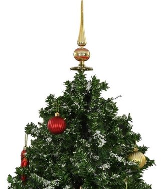vidaXL vidaXL - Weihnachtsbaum - verschneit - mit - Schirmbasis - 190 - cm - grün