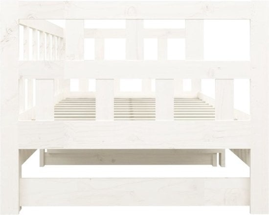 8720287068143 - vidaXL - Schlafsofa - ausziehbar - massiv - Kiefer - weiß - 2x(80x200) - cm 8720287068143 - vidaXL - Schlafsofa - ausziehbar - massiv - Kiefer - weiß - 2x(80x200) - cm