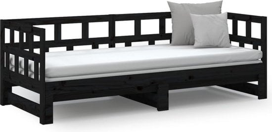 8720287068174 - vidaXL - Schlafsofa - ausziehbar - massiv - Kiefer - schwarz - 2x(80x200) - cm 8720287068174 - vidaXL - Schlafsofa - ausziehbar - massiv - Kiefer - schwarz - 2x(80x200) - cm