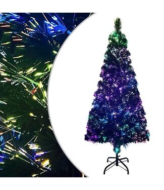 vidaXL vidaXL - Künstlicher Weihnachtsbaum - mit - Ständer - 210 - cm - Fiberglas - grün