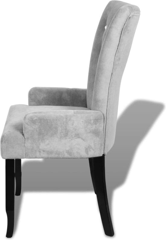 8718475859864 - vidaXL - Sessel - Samt - Farbe silber 8718475859864 - vidaXL - Sessel - Samt - Farbe silber