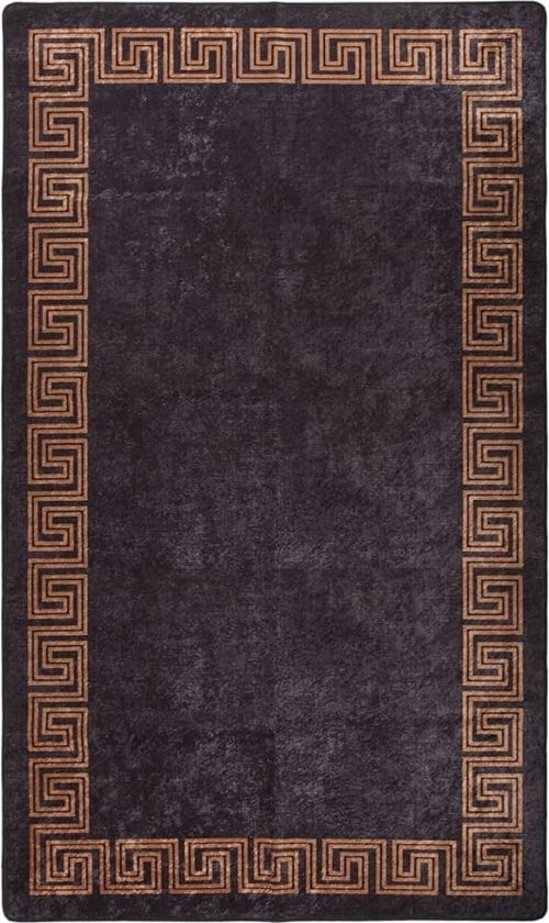 Affe 30 günstig Kaufen-vidaXL - Teppich - waschbar - rutschfest - 190x300 - cm - schwarz - und - goldfarben. vidaXL - Teppich - waschbar - rutschfest - 190x300 - cm - schwarz - und - goldfarben <![CDATA[Schaffen Sie eine warme Atmosphäre in Ihrem Interieur mit diesem unverwech