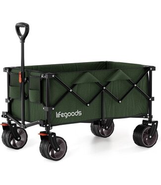 LifeGoods LifeGoods Wagon - XL - faltbar - 200L - 150KG Tragfähigkeit - Grün