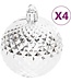 vidaXL - 70-teiliges - Weihnachtskugel-Set - silber - und - weiß