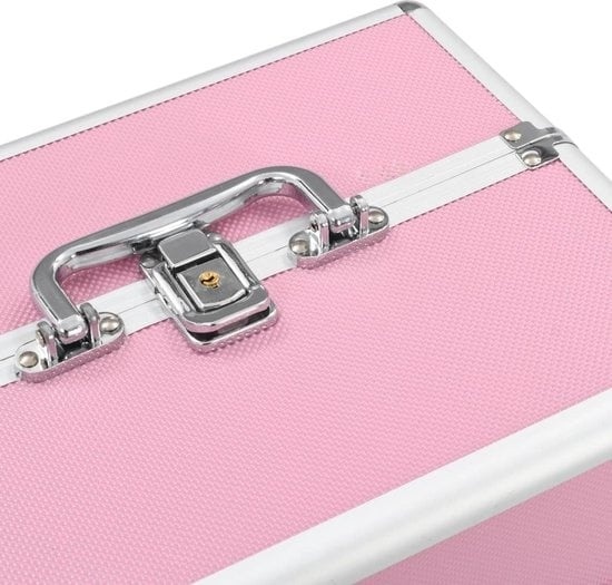 Make or günstig Kaufen-vidaXL - Make - up - Koffer - 22x30x21 - cm - Aluminium - rosa. vidaXL - Make - up - Koffer - 22x30x21 - cm - Aluminium - rosa <![CDATA[Bewahren Sie alle Ihre Schönheitsprodukte an einem Ort auf - mit unserem eleganten Schminkkoffer! Unser Etui ist die i