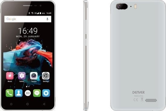 CPU/Core günstig Kaufen-Denver SDQ-52001GSilver, 5,2" 3G Quad-Core Smartphone mit Android 6.0. Denver SDQ-52001GSilver, 5,2" 3G Quad-Core Smartphone mit Android 6.0 <![CDATA[Das Denver SDQ-52001G verfügt über einen 5,2 HD IPS-Touchscreen (Auflösung: 1280X720). Das Sma