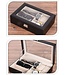 Uhrenbox Für 6 Uhren und 3 Gläser - 8 cm x 30 cm x 20,6 cm