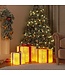 vidaXL - Weihnachtsfigur - Geschenkbox - 3 - Stück - beleuchtet - 64 - warmweiß - LEDs