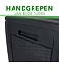 Living Style Aufbewahrungsbox - Gartenkissenbox mit Rädern - 310 Liter - Schwarz