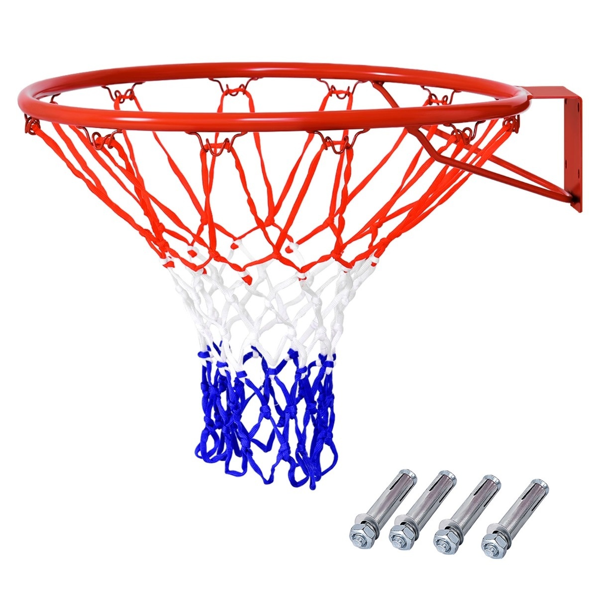 Ball blau günstig Kaufen-Coast Ø 45 cm Basketballkorb und Netz Basketballkorb mit Netz für drinnen und draußen rot + weiß + blau. Coast Ø 45 cm Basketballkorb und Netz Basketballkorb mit Netz für drinnen und draußen rot + weiß + blau <![CDA