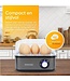 KitchenApp Eierkocher elektrisch - Geeignet für 8 Eier - Eierkocher mit Zeitschaltuhr - Eierkocher - Silbergrau