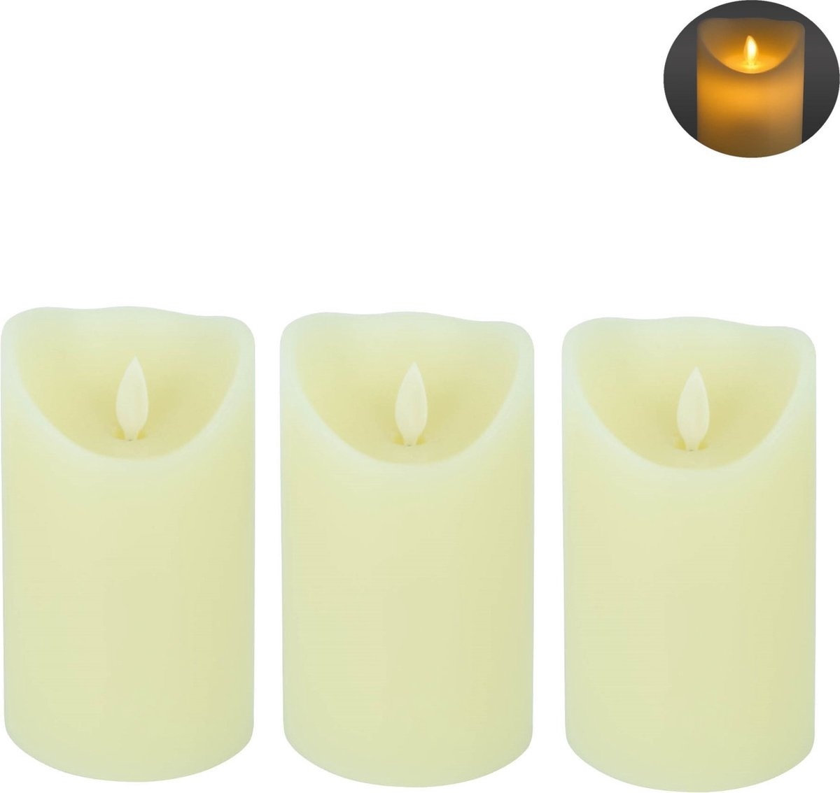 Kerzen und günstig Kaufen-O'DADDY® LED-Kerzen mit beweglicher Flamme - 3x 12,5cm 8d - Mit Timer und Dimmfunktion - LED-Kerzen mit Fernbedienung. O'DADDY® LED-Kerzen mit beweglicher Flamme - 3x 12,5cm 8d - Mit Timer und Dimmfunktion - LED-Kerzen mit Fernbedienung <![CDATA