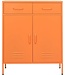 vidaXL - Lagerschrank - 80x35x101,5 - cm - Stahl - orange