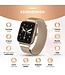 AyeWay Smartwatch - Stahlband - Wasserdicht & Touchscreen - 70 Sportmodi - Mit App - Smartwatch Männer & Frauen - Pink