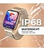 AyeWay Smartwatch - Stahlband - Wasserdicht & Touchscreen - 70 Sportmodi - Mit App - Smartwatch Männer & Frauen - Pink