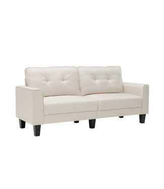 Coast Coast modernes Sofa für 2-3 Personen mit 2 abnehmbaren Rückenkissen 202 x 75 x 94 cm beige