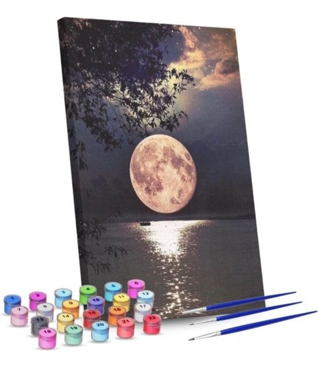 Kaufen Sie B-Ware Rubye® Malen nach Zahlen Erwachsene - Vollmond