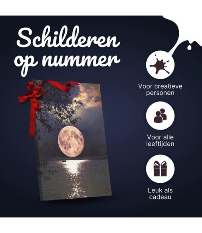 Kaufen Sie B-Ware Rubye® Malen nach Zahlen Erwachsene - Vollmond