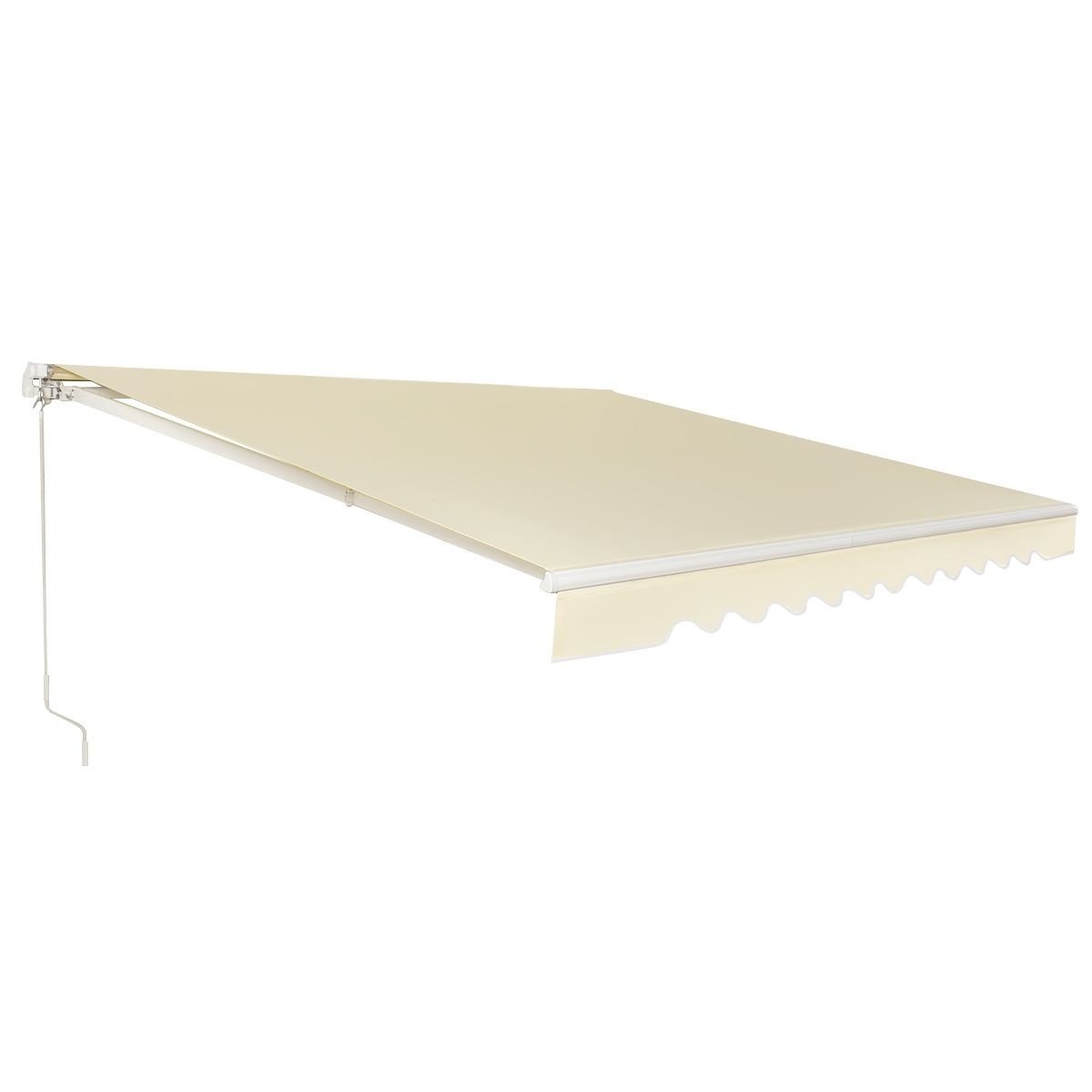 0736542229745 - Einziehbarer Sonnenschirm - Beige - 3m lang 25m breit - Aluminium Stoff 0736542229745 - Einziehbarer Sonnenschirm - Beige - 3m lang 25m breit - Aluminium Stoff