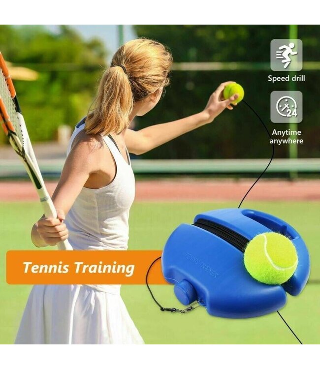 YYUEZHI Tennistrainer Set - Tennis Alleine Spielen Mit Ball & Gummiband Für Anfänger