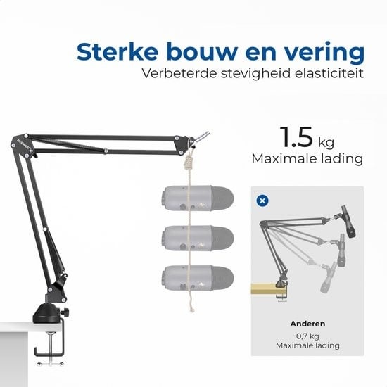 8720165730100 - Neewer Mikrofonarm - Boom Arm - Mikrofonständer ohne Mikrofon - Mikrofonständer - Schwarz 8720165730100 - Neewer Mikrofonarm - Boom Arm - Mikrofonständer ohne Mikrofon - Mikrofonständer - Schwarz