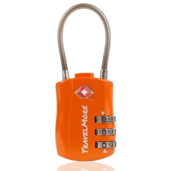 0612070221812 - TSA-Kofferschloss - TSA-Schloss - Reiseschloss - Zahlenschloss - Kabelschloss Koffer - Gepäckschloss - Vorhängeschloss (Orange) 0612070221812 - TSA-Kofferschloss - TSA-Schloss - Reiseschloss - Zahlenschloss - Kabelschloss Koffer - Gepäckschloss - Vorhängeschloss (Orange)