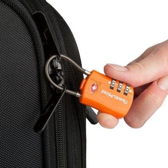 0612070221812 - TSA-Kofferschloss - TSA-Schloss - Reiseschloss - Zahlenschloss - Kabelschloss Koffer - Gepäckschloss - Vorhängeschloss (Orange) 0612070221812 - TSA-Kofferschloss - TSA-Schloss - Reiseschloss - Zahlenschloss - Kabelschloss Koffer - Gepäckschloss - Vorhängeschloss (Orange)
