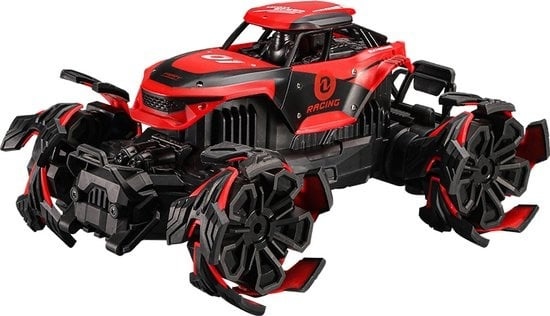 Batterie C günstig Kaufen-Monster Truck Explosive Wheels Stunt Car Fahrzeug - 2 Batterien - rot. Monster Truck Explosive Wheels Stunt Car Fahrzeug - 2 Batterien - rot <![CDATA[Große explosive Räder: Die Räder haben die Form von Schneeflocken, die sich automatisch öffnen, wenn 