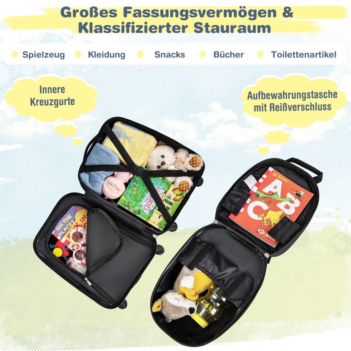 lle mit günstig Kaufen-Coast Hard Shell Case 2-teiliges Handgepäck-Set mit Spinner-Rädern rollend blau. Coast Hard Shell Case 2-teiliges Handgepäck-Set mit Spinner-Rädern rollend blau <![CDATA[Genießen Sie eine wunderbare Reise mit diesem Koffer für Kinder