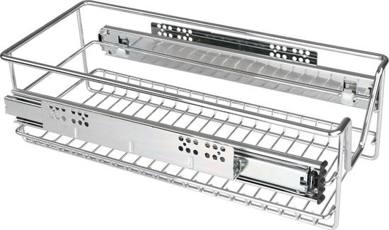 4250787473764 - Jago® Teleskopschublade - inkl Schienen für Schrankbreite 30 cm verchromt 1er Set - Küchenschublade Schublade Korbauszug Schrankauszug 4250787473764 - Jago® Teleskopschublade - inkl Schienen für Schrankbreite 30 cm verchromt 1er Set - Küchenschublade Schublade Korbauszug Schrankauszug