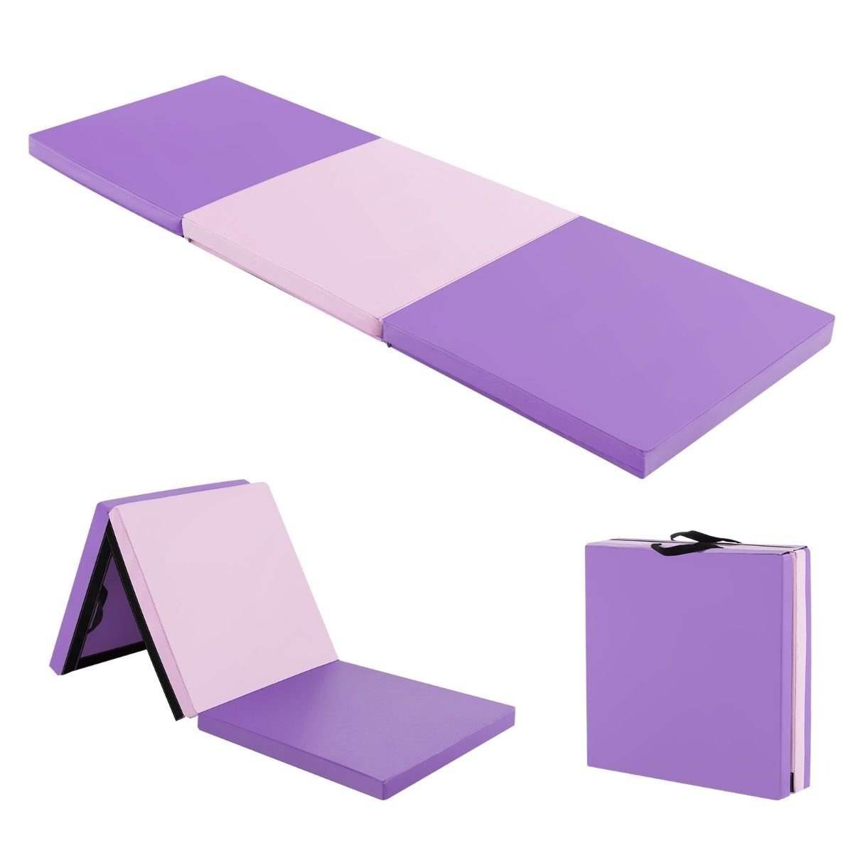 0783501428121 - Gymnastikmatte - faltbar - 180 x 60 x 5 cm - Rosa + Lila 0783501428121 - Gymnastikmatte - faltbar - 180 x 60 x 5 cm - Rosa + Lila