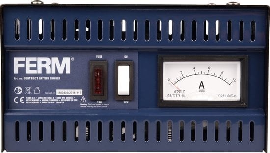 Kabel 12 günstig Kaufen-FERM Batterieladegerät - BCM1021 - 6 & 12V - 75Ah - 5A - Automatischer Schutz - inkl. Batterieklemmenkabel. FERM Batterieladegerät - BCM1021 - 6 & 12V - 75Ah - 5A - Automatischer Schutz - inkl. Batterieklemmenkabel <![CDATA[BCM1021 FERM 