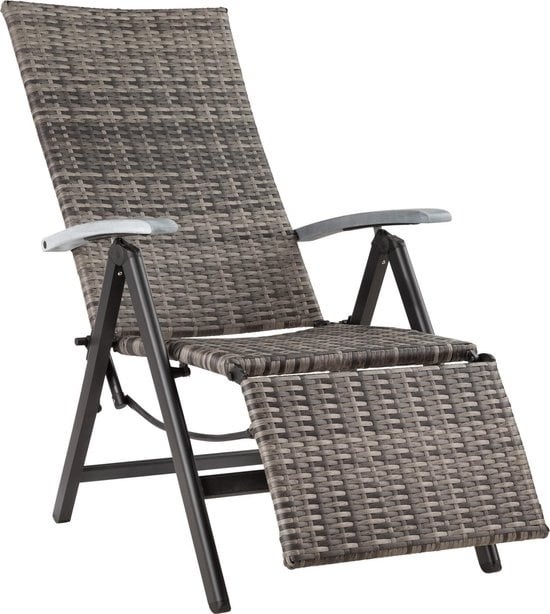 32 x günstig Kaufen-Tectake - Relaxsitz mit Fußstütze grau - 403217. Tectake - Relaxsitz mit Fußstütze grau - 403217 <![CDATA[Dieser elegante Gartenklappstuhl mit hoher Rückenlehne ist ideal für entspannte Stunden im Garten oder auf der Terrasse. Das Ku