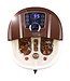 Fußbad-Massagegerät mit Rädern Elektrisches Fußbad Shiatsu Fußmassage Spa 10-60 Minuten Timer / 35-48 °C / 500 W (Braun)