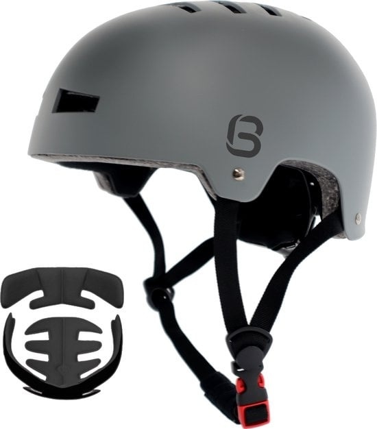 Amp Fahrrad günstig Kaufen-Big Bang Gear Matte Grey L Helm für Erwachsene & Kinder - Skatehelm Kinder - Skatehelm - Helm Kind - Skatehelm - Helme - Fahrradhelm Kinder, Sporthelm, Männer, Männer - Jungen - Mädchen - Erwachsene - Kinder. Big Bang Gear Matte Gr